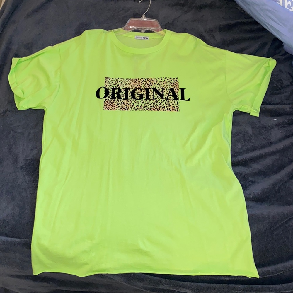Lime Tshirt Mini Dress